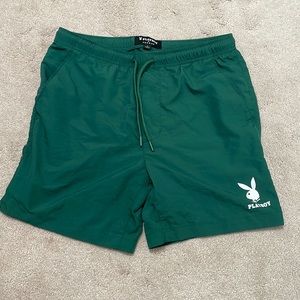 Mens Green Pacsun Playboy Shorts